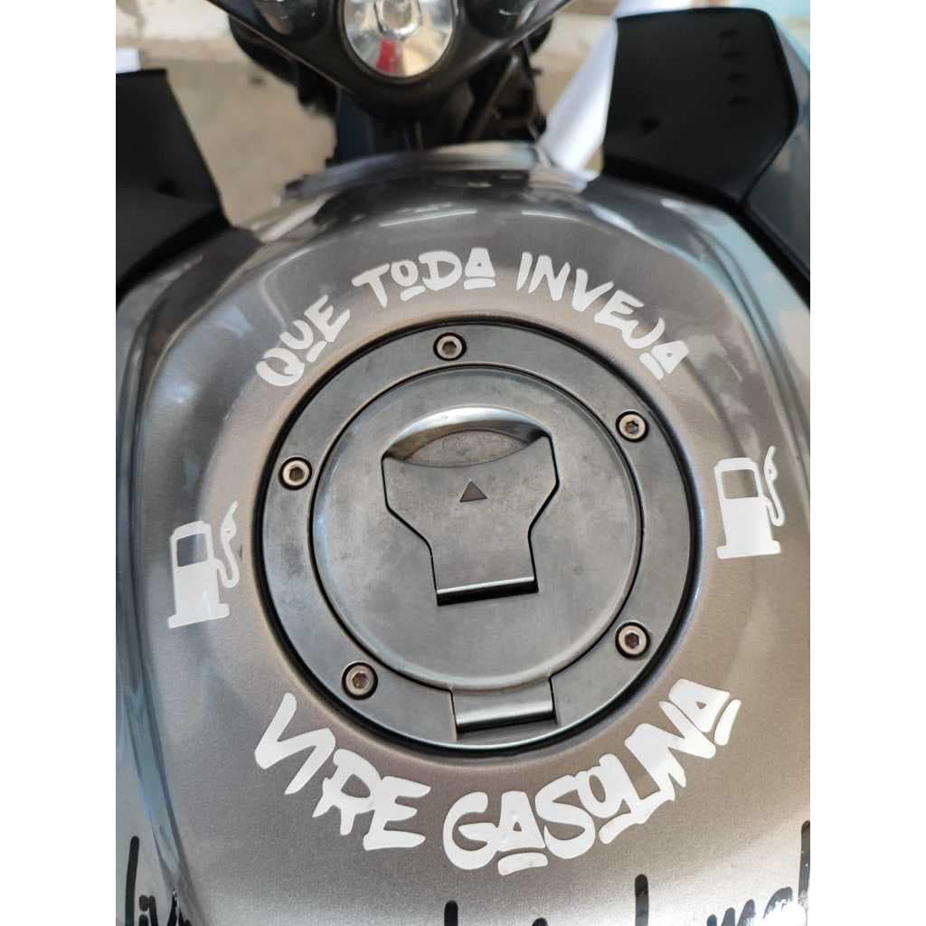 Adesivo Para tanque moto Que Toda Inveja Vire combustivel/ Moto