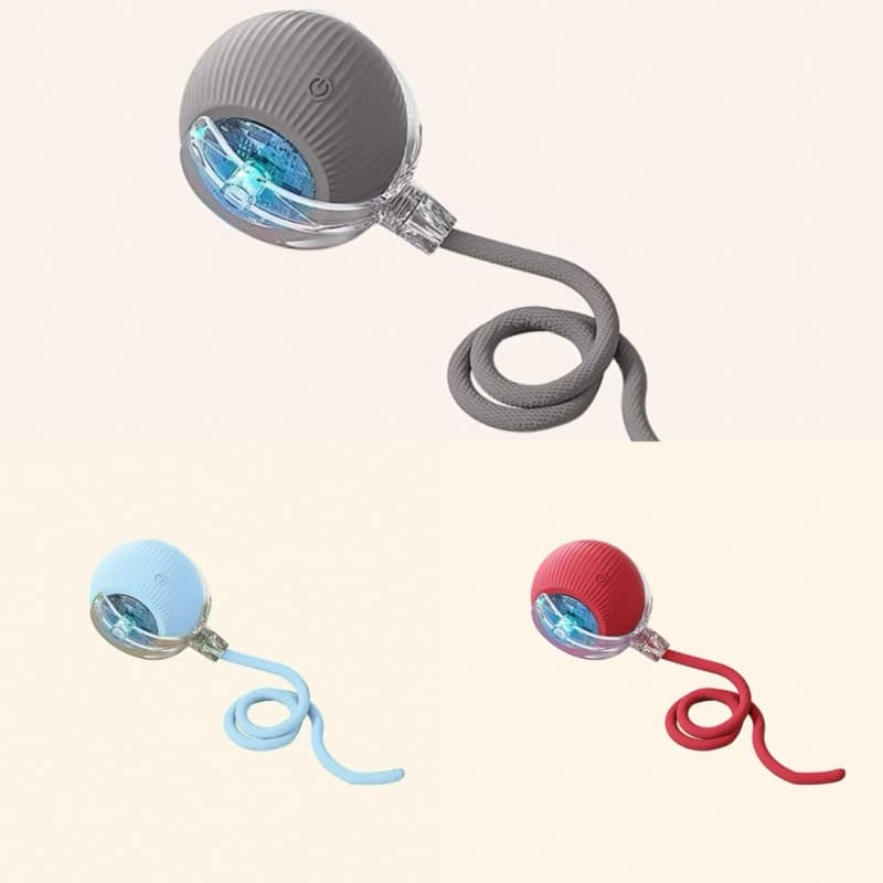 Inteligentes Brinquedos Para Gatos Cães Bola  Rolamento Automática Cauda Falsa Recarregável Elétrico brinquedo cachorro