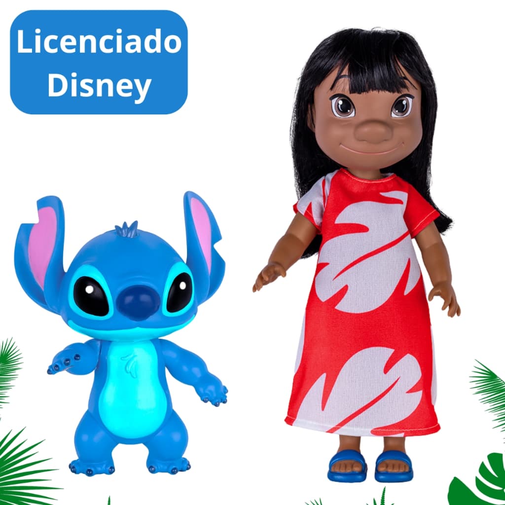 Boneco Lilo e Stich Licenciado Disney Cotiplás Articulado