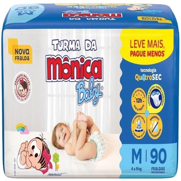 Fralda Descartavel Turma da Monica Giga