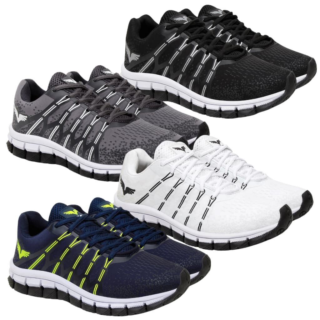 Kit 4 Pares Tenis Masculino Sport Fino Academia Fitness Corrida Calçado Esportivo Confortavel Exclusivo Promoção