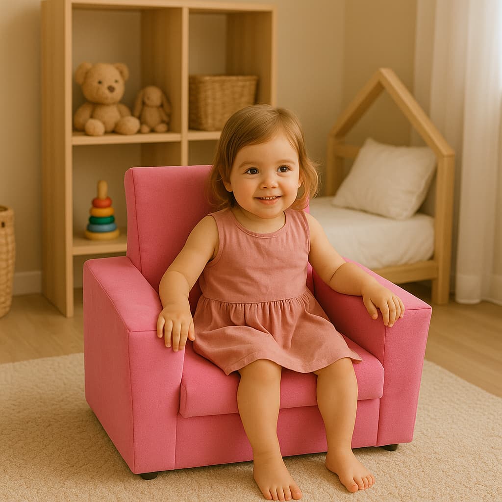 Sofazinho Sofa Infantil Mini Poltrona Confortavel Criança Quarto Menina Divertido Macio Leve Multius