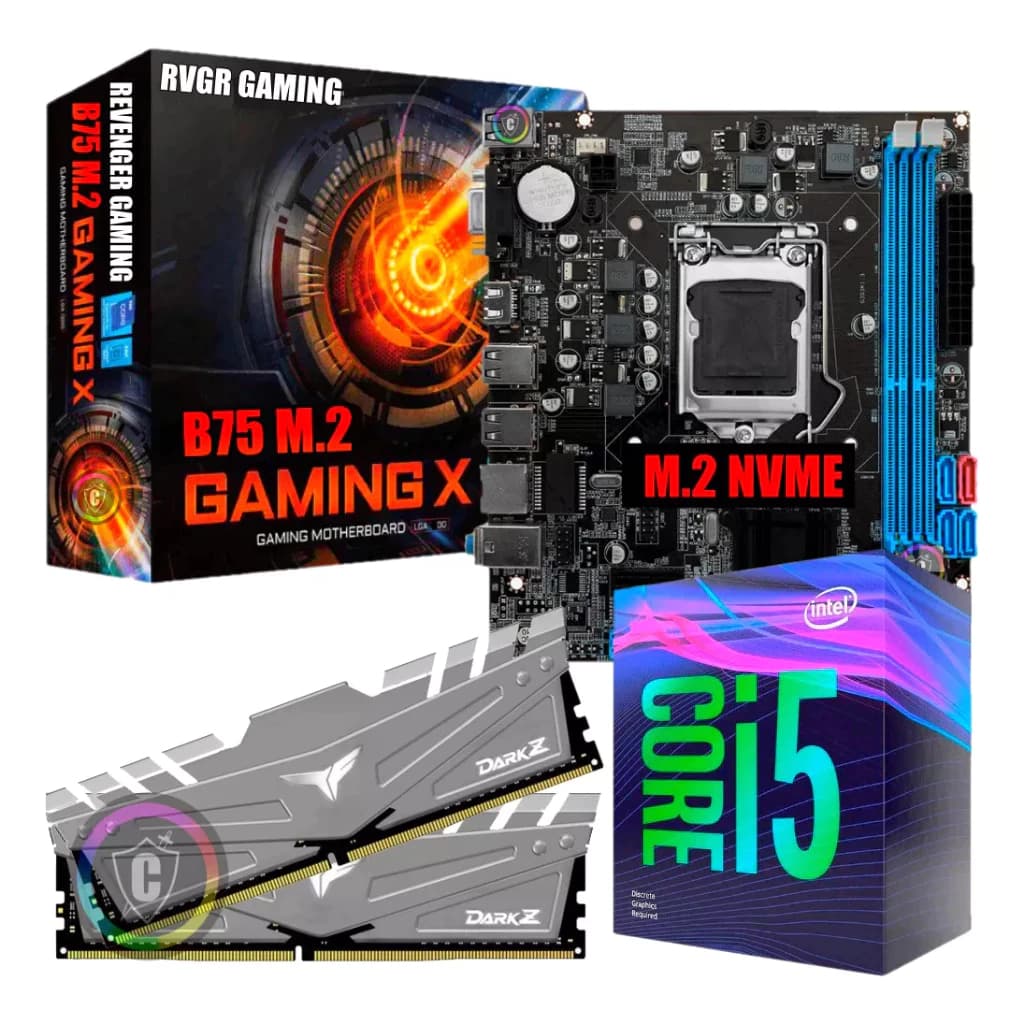 Kit Upgrade Gamer - Intel Core i5 3.7Ghz + Placa Mãe B75 + 16GB de RAM