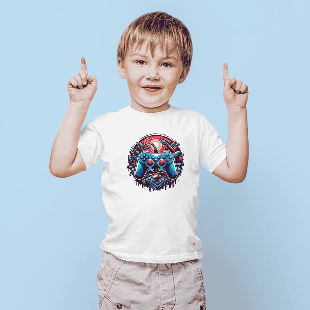 CAMISETA INFANTIL VIDEO GAME CONTROLE JOGOS GAME GAMMER MENINO MENINA