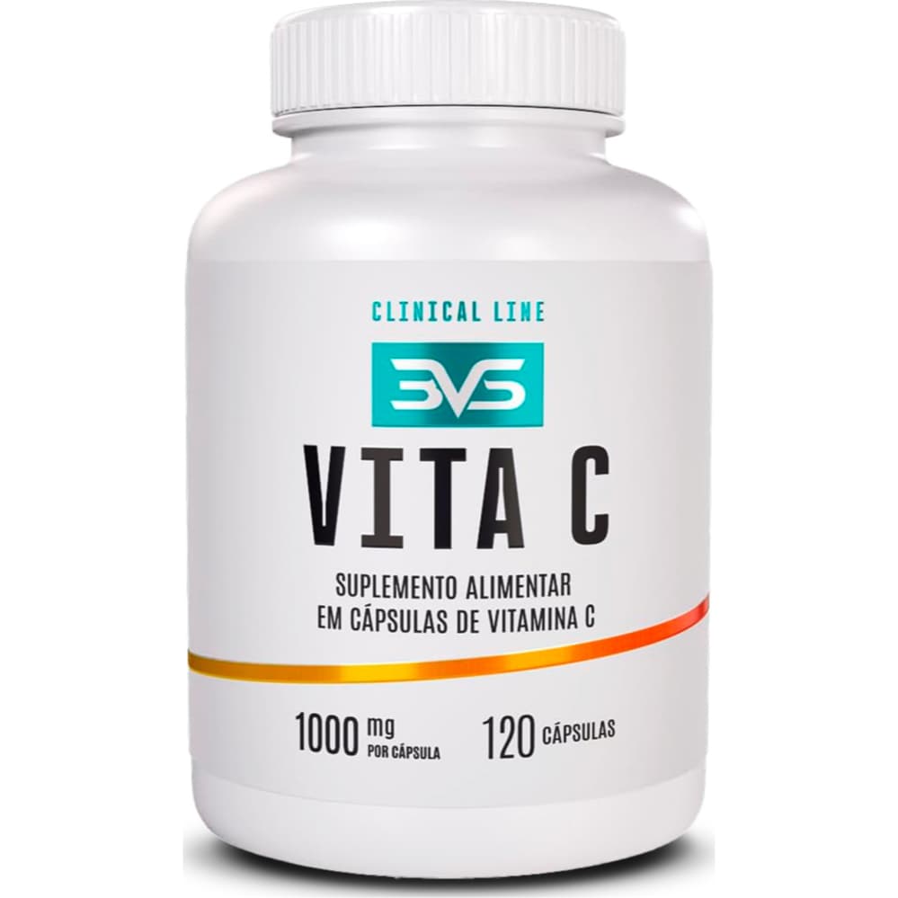 2 Potes de Vitamina C 100% Pura E Concentrada - Fórmula Exclusiva Com 1000mg Por Cápsula - Total de 240 Cápsulas