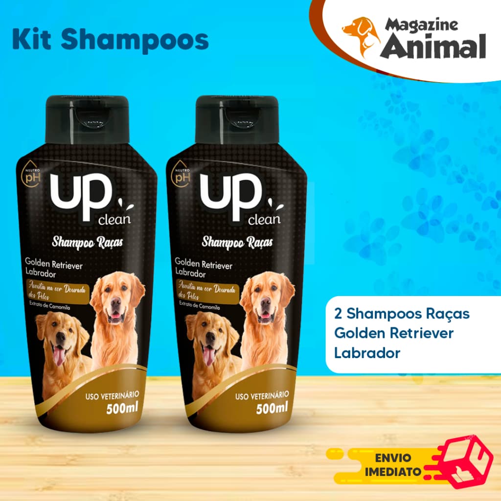 Kit Shampoos para Cachorro Raças Golden - Labrador 2 unidades