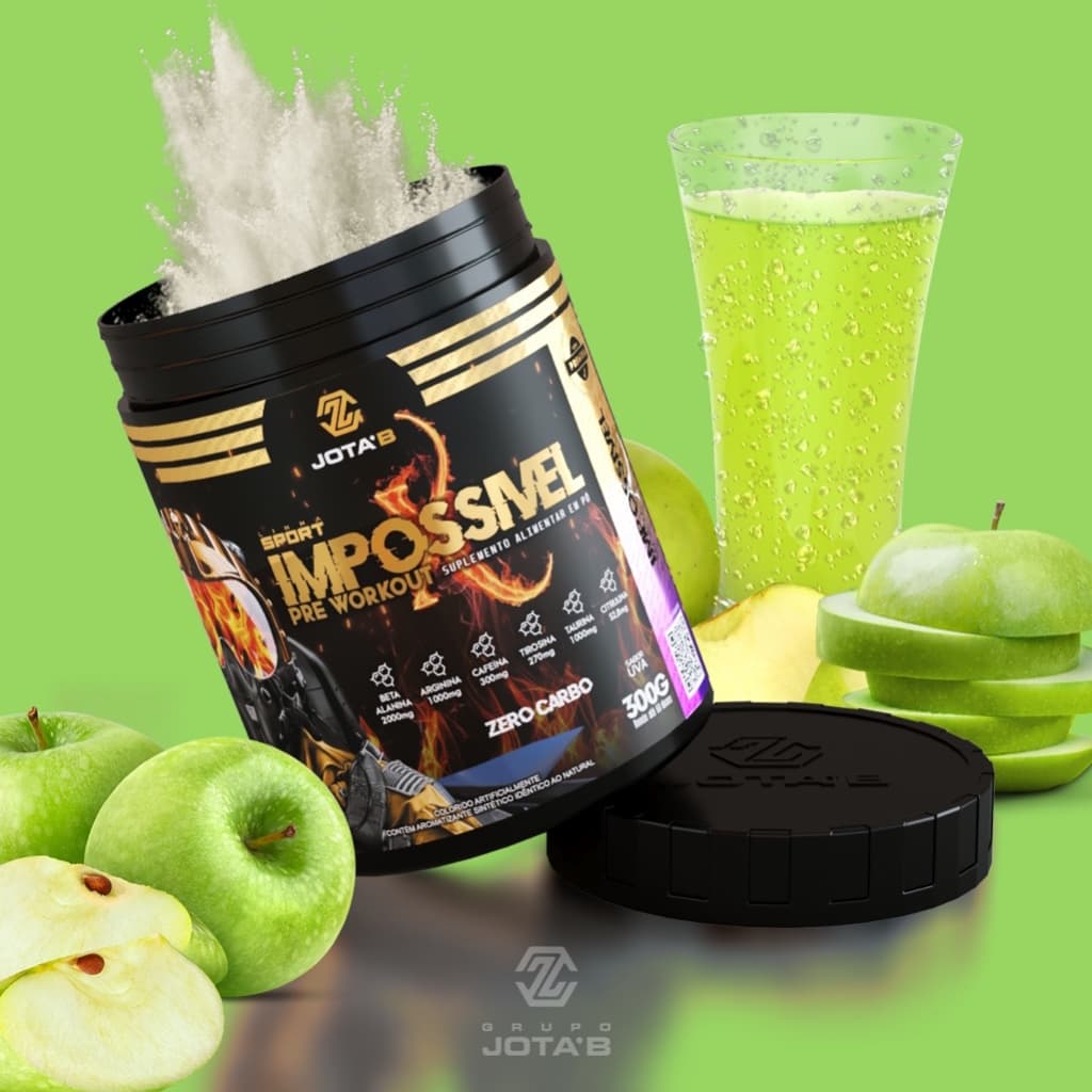 IMPOSSIVEL-X PRE WORKOUT 300g | PRÉ TREINO MAIS COMPLETO DO MERCADO