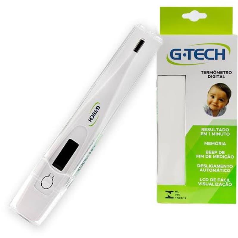 Termômetro Digital G-Tech TH1027 - Para bebê e adulto
