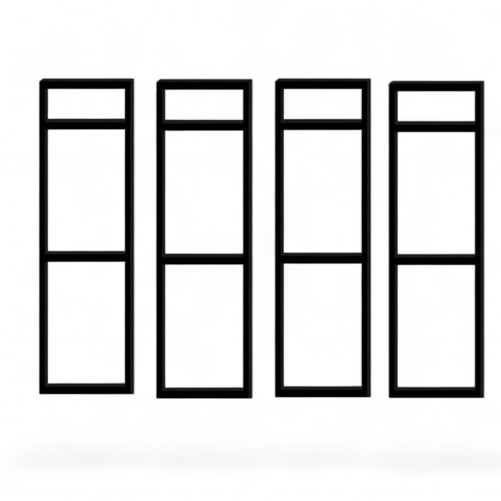 4 Suportes Prateleira Tripla Estilo Industrial Parede 83x34