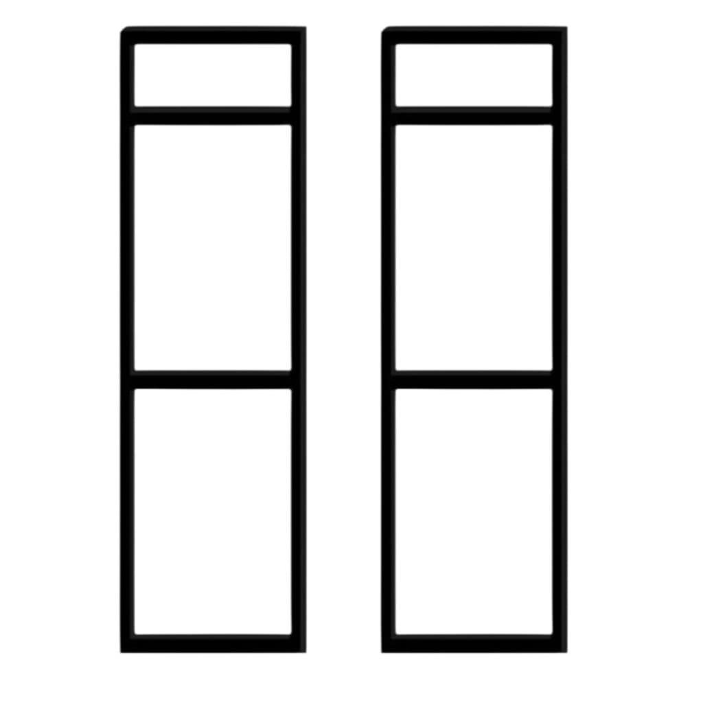 2 Suportes Prateleira Tripla Estilo Industrial Parede 83x34