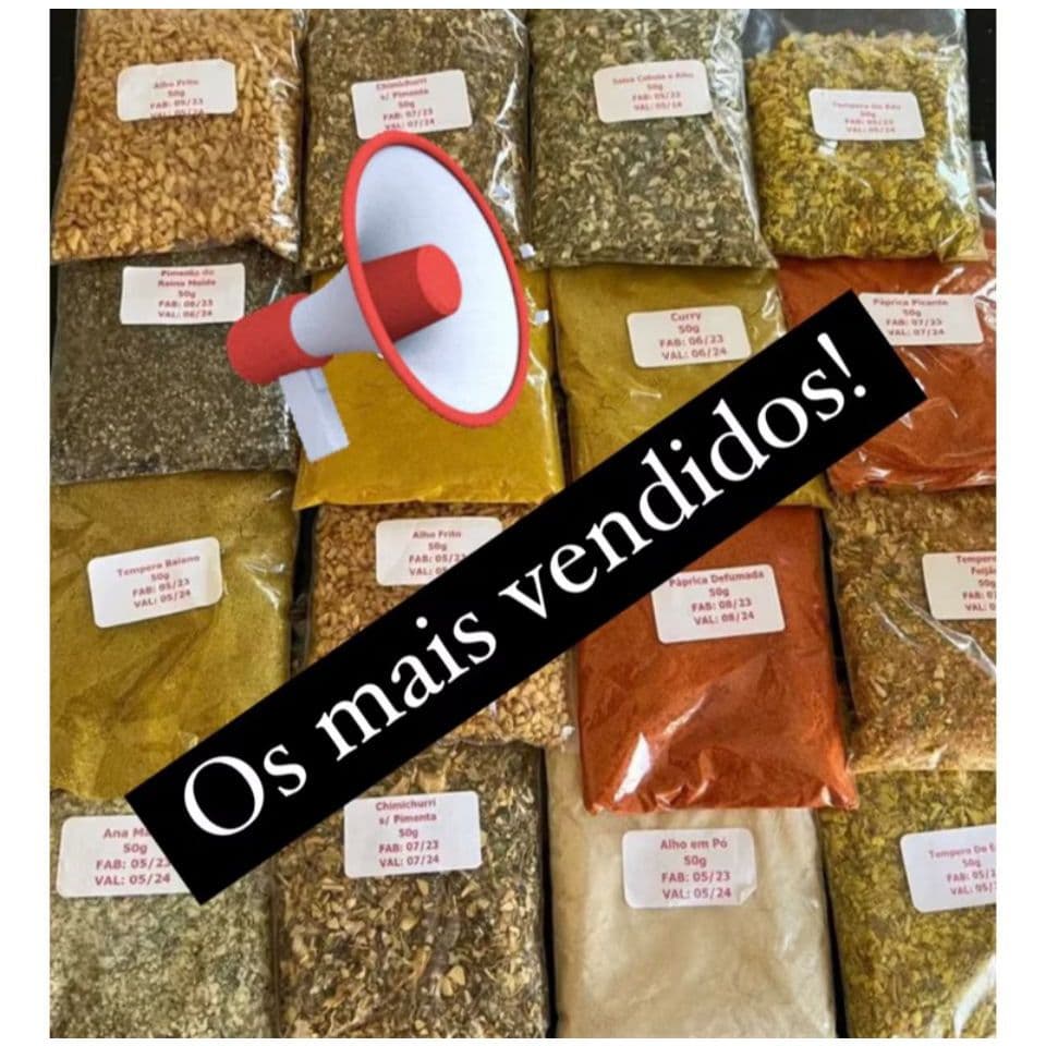 Monte Seu Kit de Temperos 1kg - Escolha os Sabores
