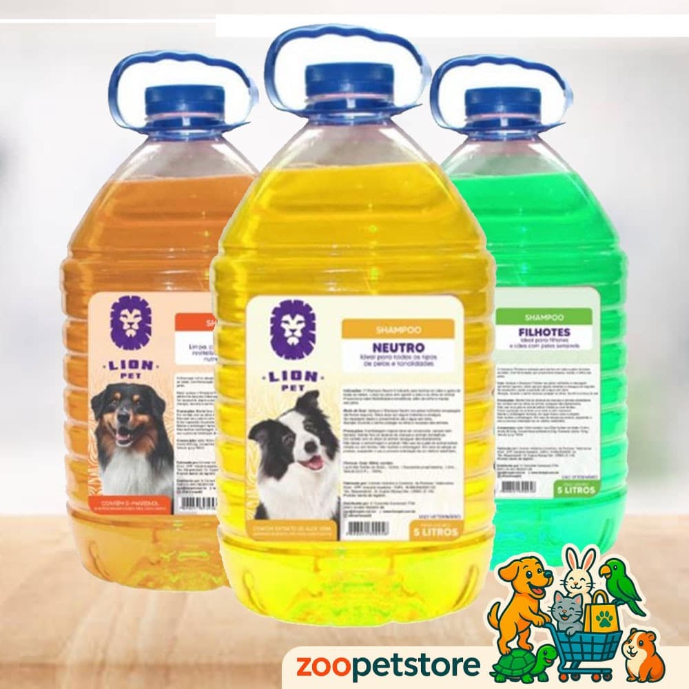 Shampoo Profissional para Cachorro 5 Litros Lion Pet