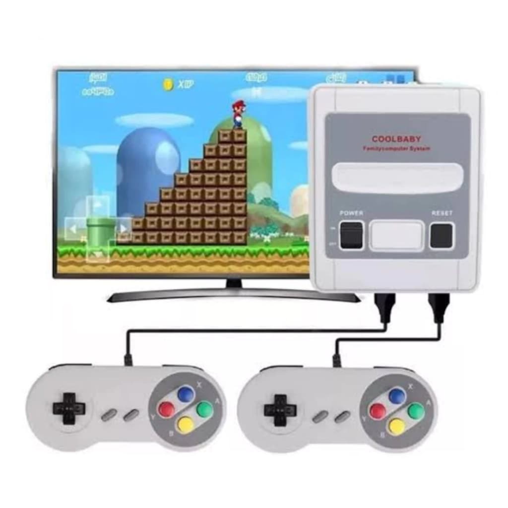 Video Game Retro Super Mini 8 Bits 2 Controles 620 Jogos