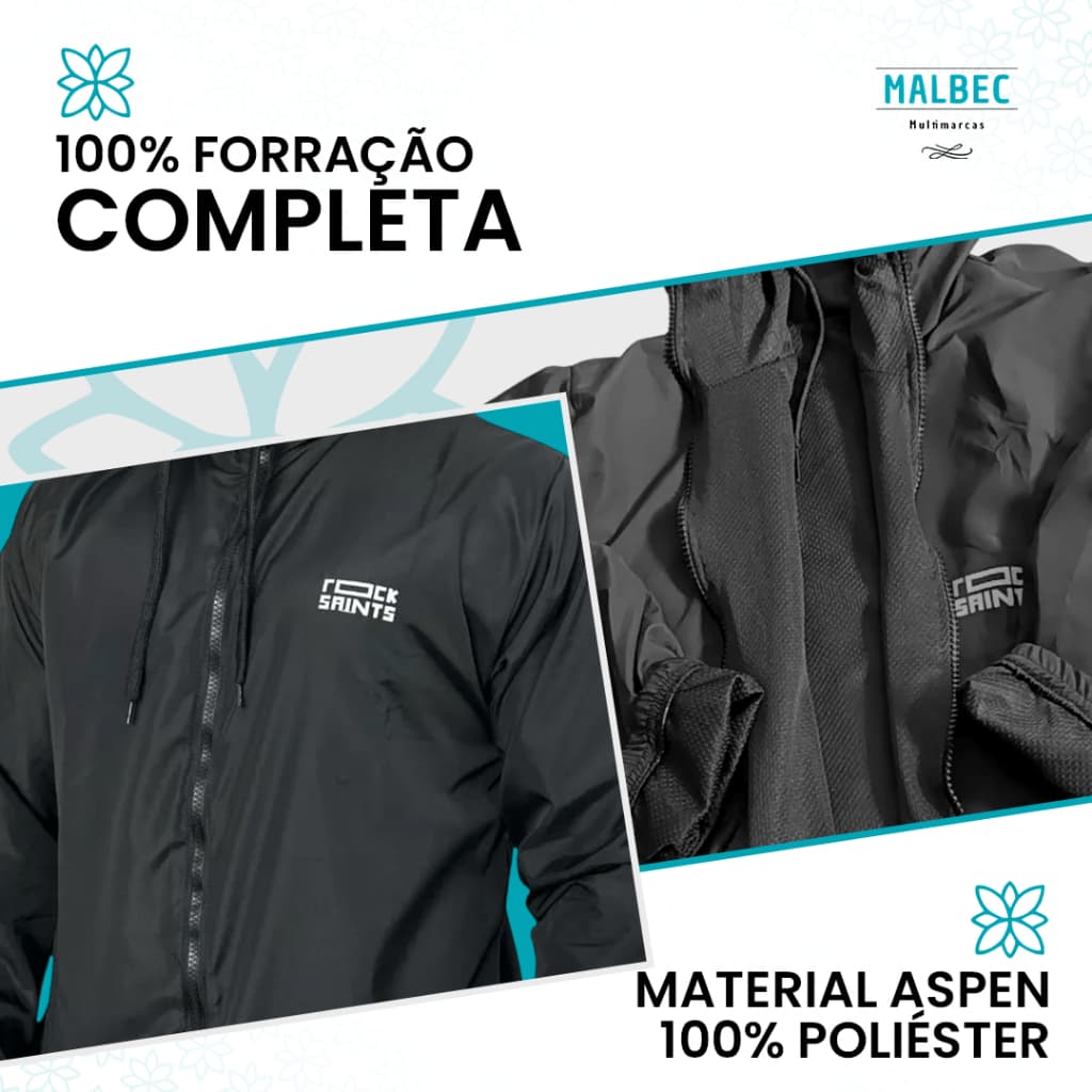 Jaqueta Corta Vento Masculina Forrada