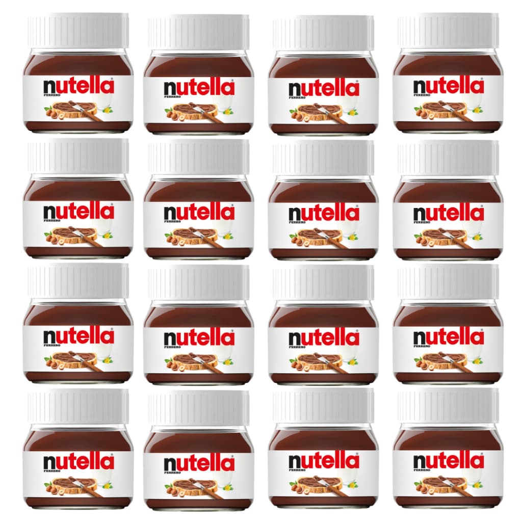 16 Nutella Mini 25g Creme De Avelã Importado