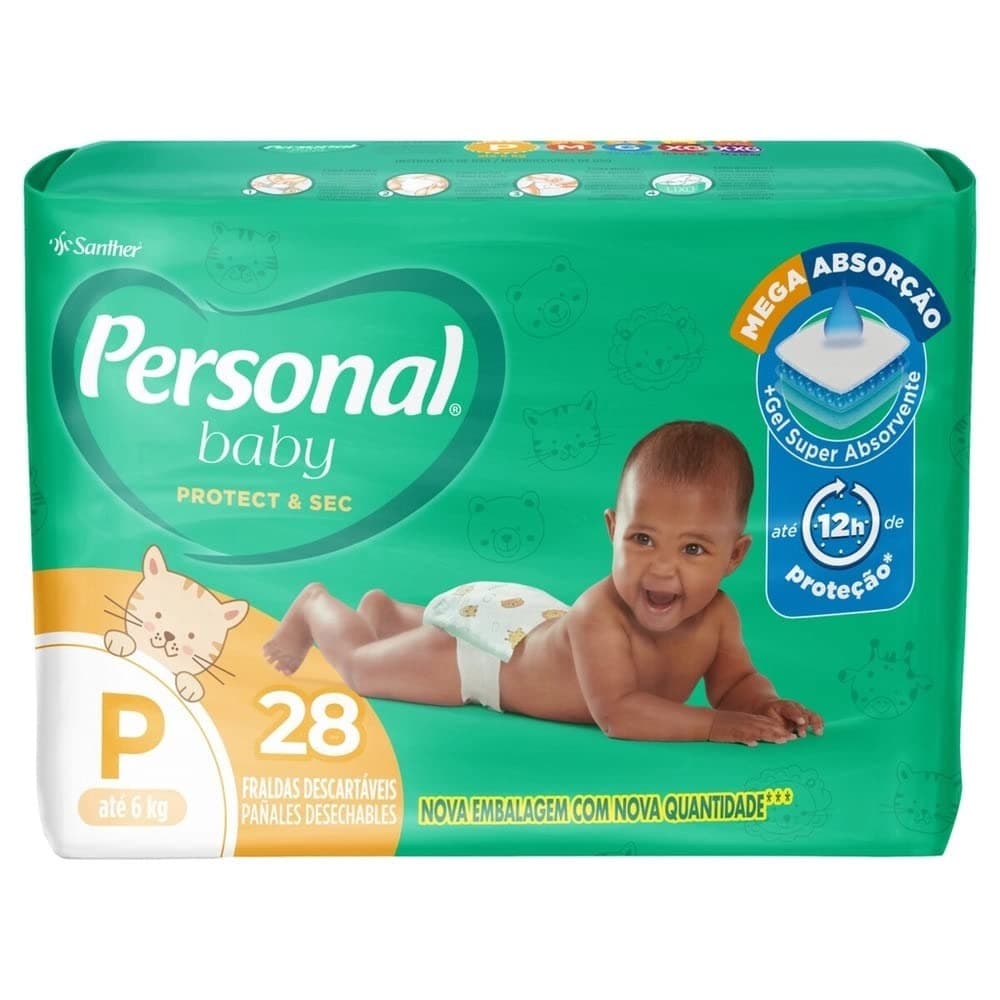 Fralda Descartavel Personal Soft & Protect Pacote Jumbo