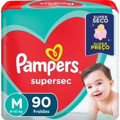 Fralda pampers supersec hiper