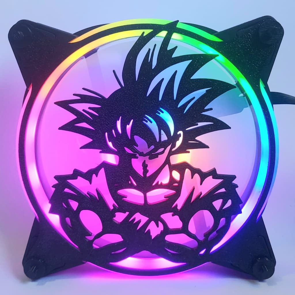GRADE GRELHA PARA COOLER FAN GRILL 120MM X 120MM PERSONALIZADO DRAGON BALL ANIME PC SETUP GAMER