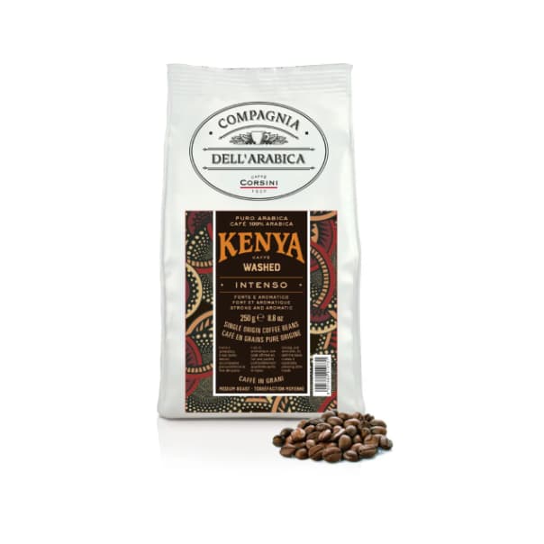 Café Compagnia Dell'Arabica Kenya em Grãos 250g – Café Premium com Notas Florais e Frutadas