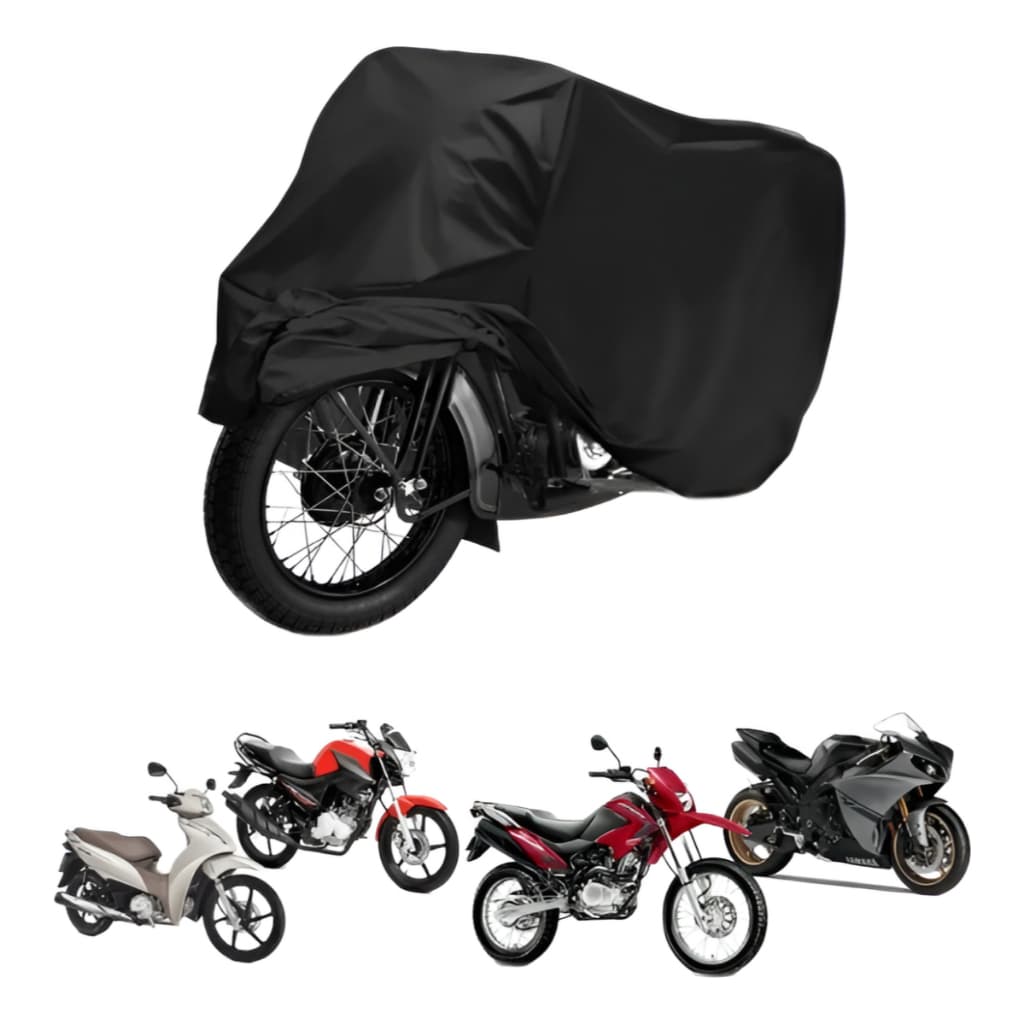 Capa Moto Impermeáve🛡️ Capa de Couro Impermeável para Moto – Proteção Total com Estilo Proteja sua moto contra sol, chuv