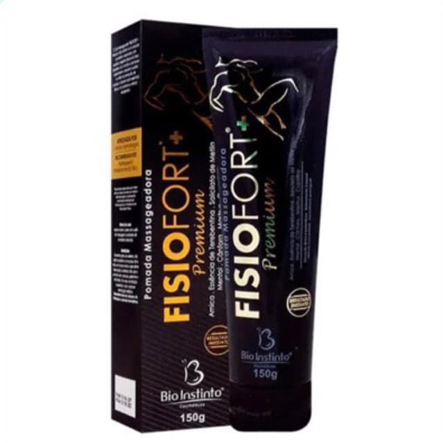 Kit Com 12 un POMADA MASSAGEADORA FISIOFORT PREMIUM BIO INSTINTO 150G