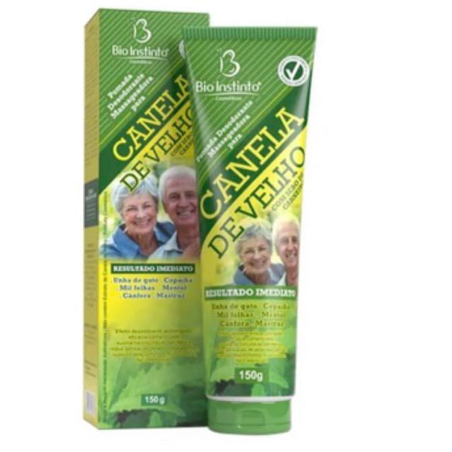 KITS COM COM 12 UN CANELA DE VELHO BIO INSTINTO 150GR POMADA DESODORANTE