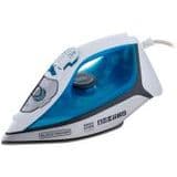 Ferro de Passar Roupa a Vapor e a Seco Black + Decker Speed Steam FX3060 Branco e Azul