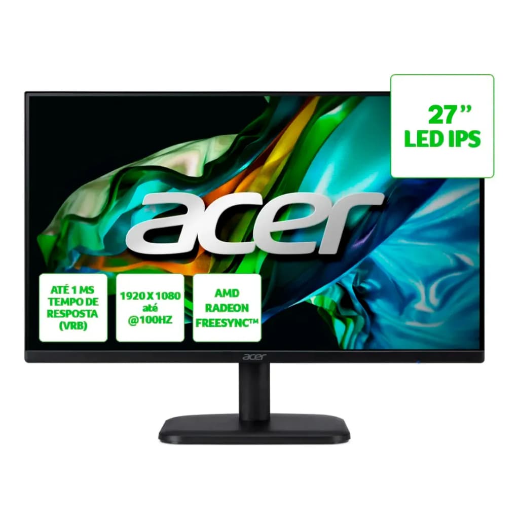 Monitor Gamer Acer 27 Full Hd Ips 100hz 1ms Ek271 Bivolt