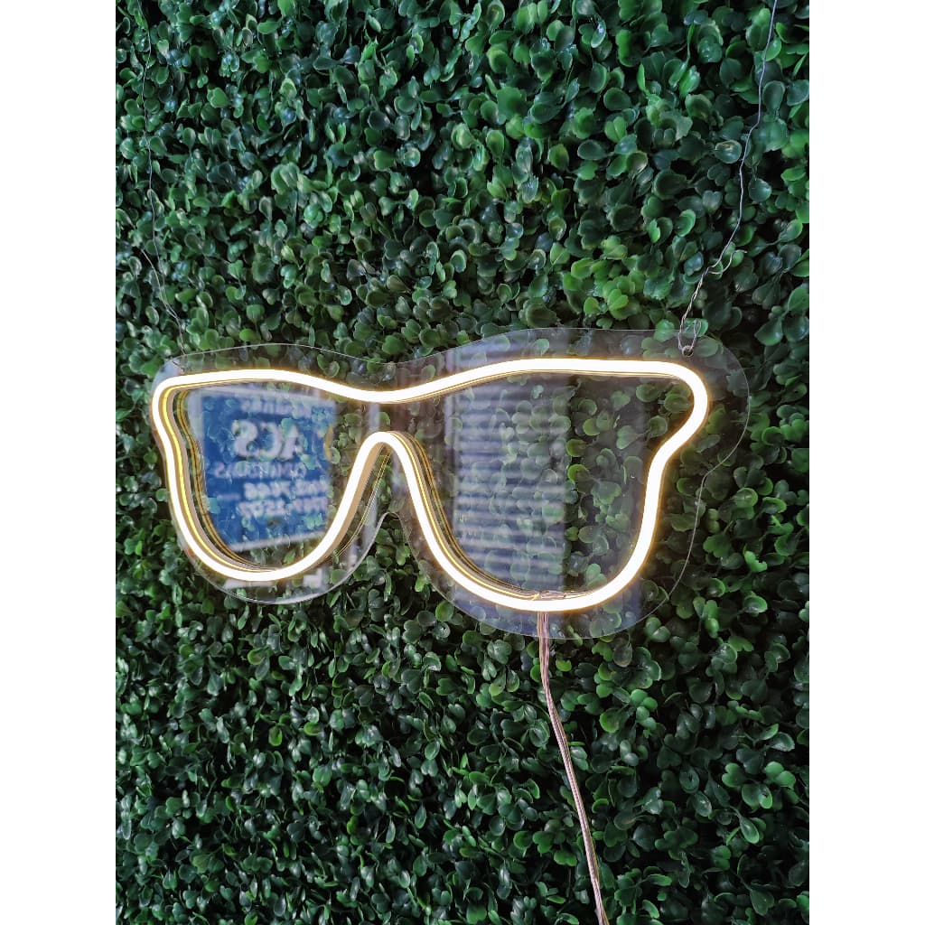 Luminária Óculos Neon Led Decoração Luz 110v-220v led