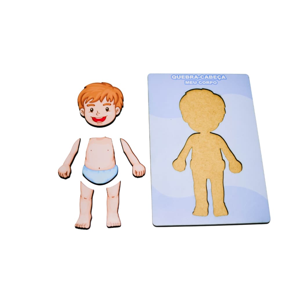 Brinquedo Educativo Jogo Tabuleiro Partes Do Corpo humano encaixe
