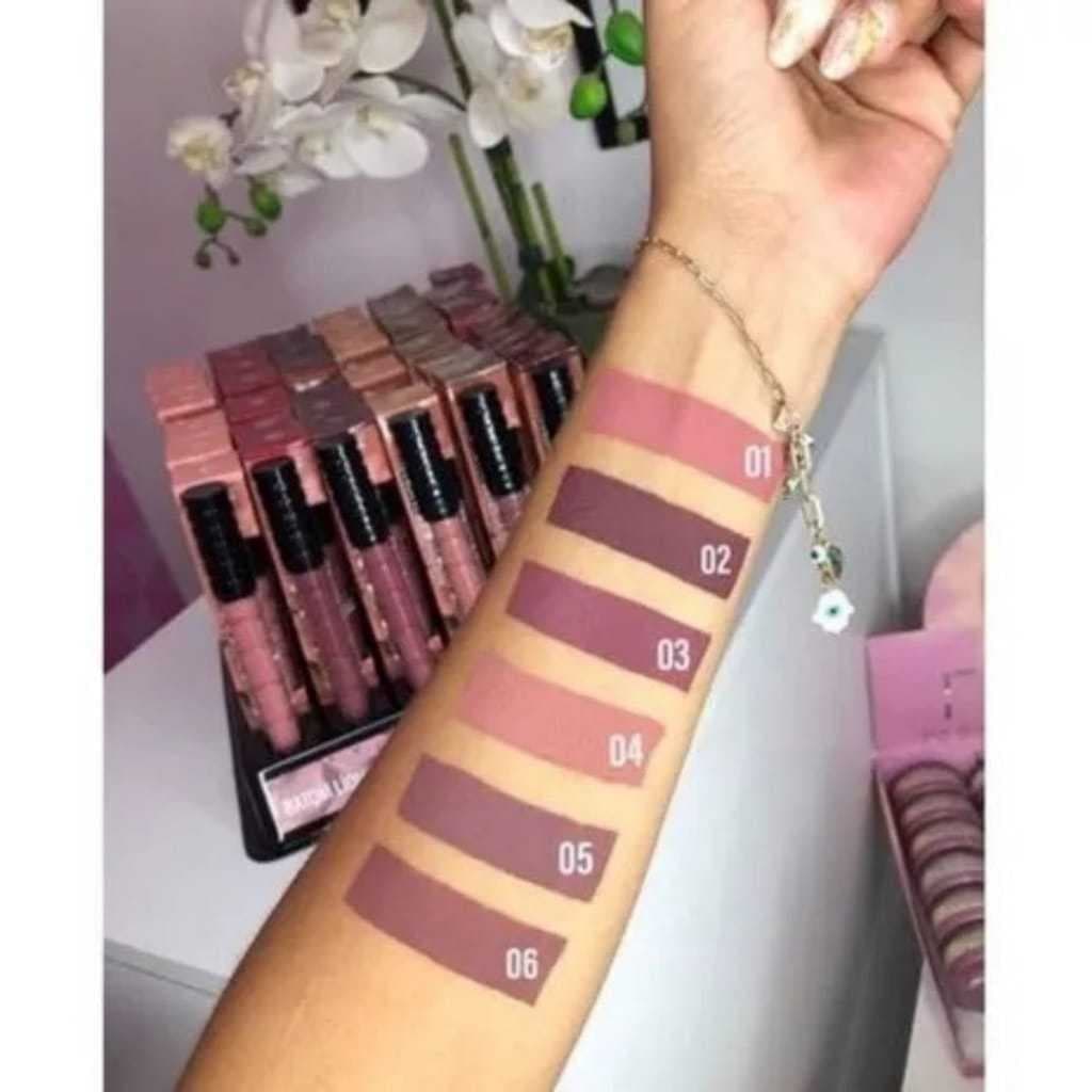 Batom Max Love Liquído 24 Horas Nude Matte - Cor 01,02,03,04,05,06