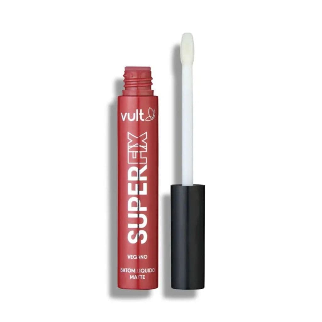 Batom Líquido Matte Super Fix Vermelho Profundo 5ml - Vult