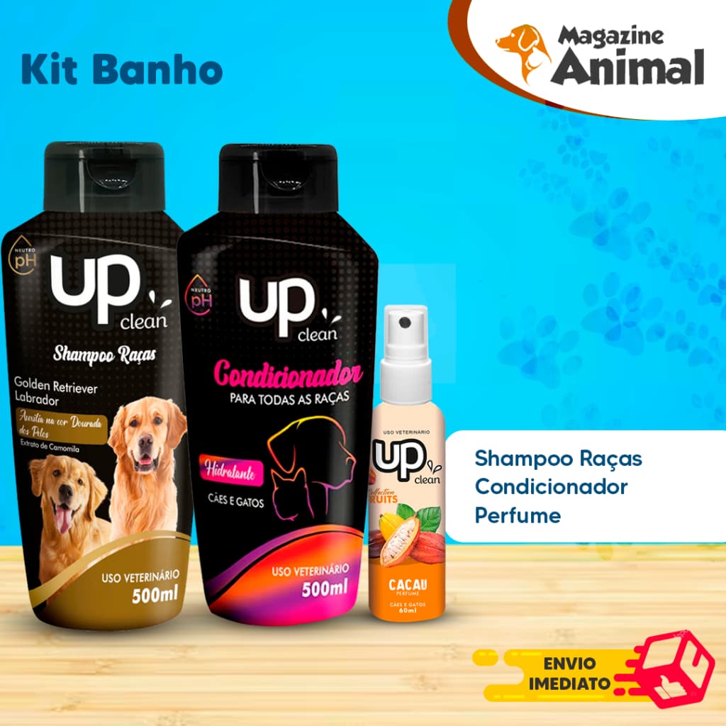 Kit banho Shampoo Para Cachorro pet Shampoo para cães Golden-labrador + Condicionador Raças