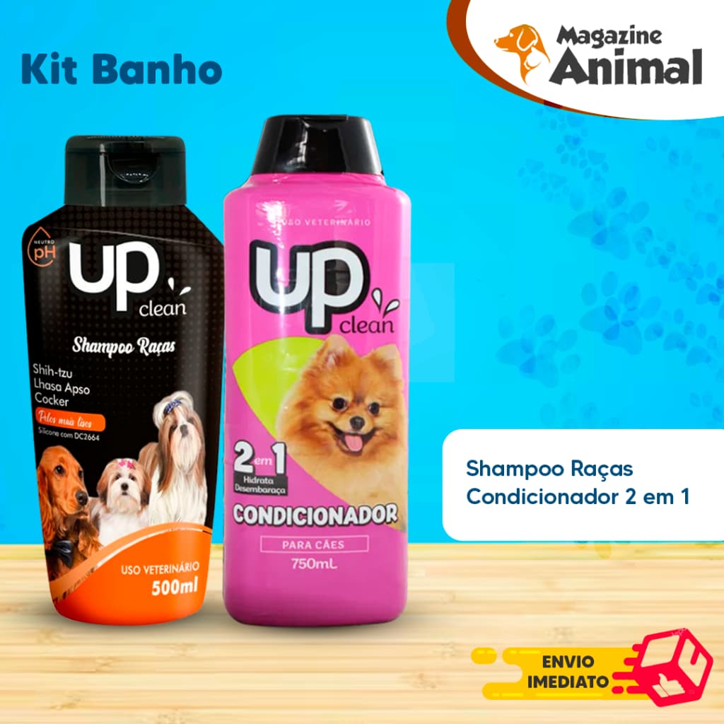 Kit banho Shampoo Para Cachorro pet Shampoo para cães Shih Tzu / Lhasa - Cocker + Condicionador