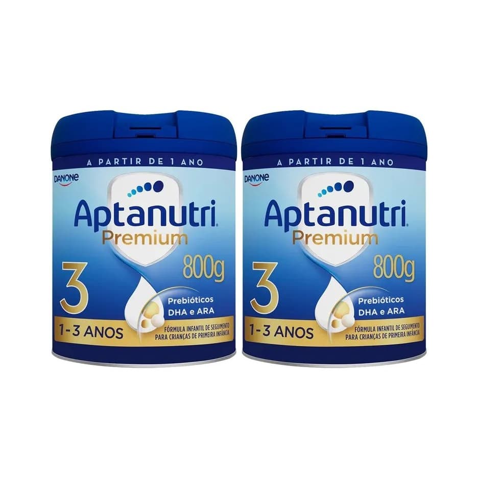 Kit Com 2 Aptanutri Premium 3 Fórmula Infantil 800g Cada