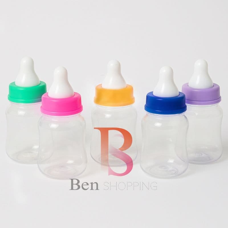 10 mini mamadeiras plasticas para lembrancinhas cha de bebe cha revelação
