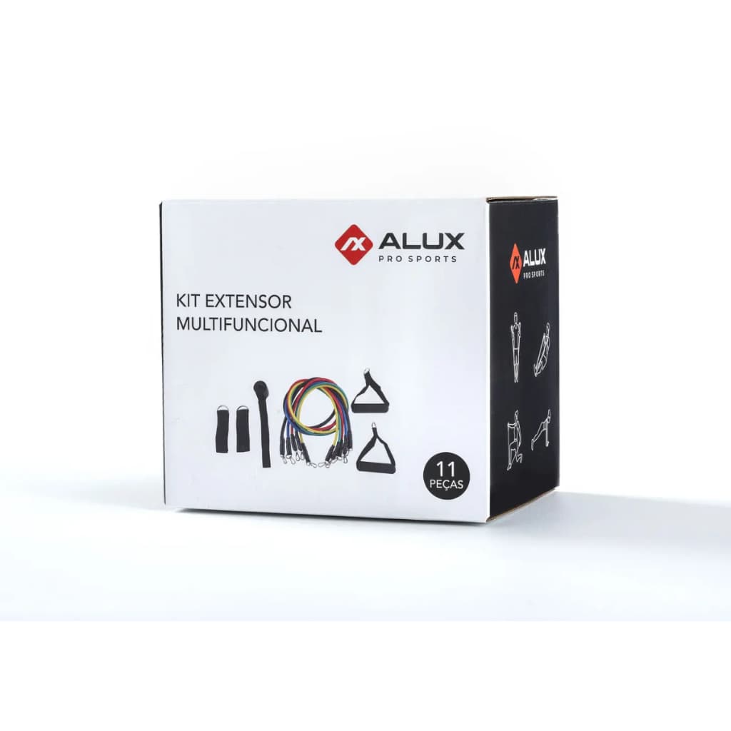 Kit Extensor Multifuncional 11 Peças Alux Treino Completo Funcional Musculação Academia