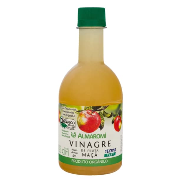 Vinagre De Maçã Orgânico 400ml - 100% natural - Almaromi