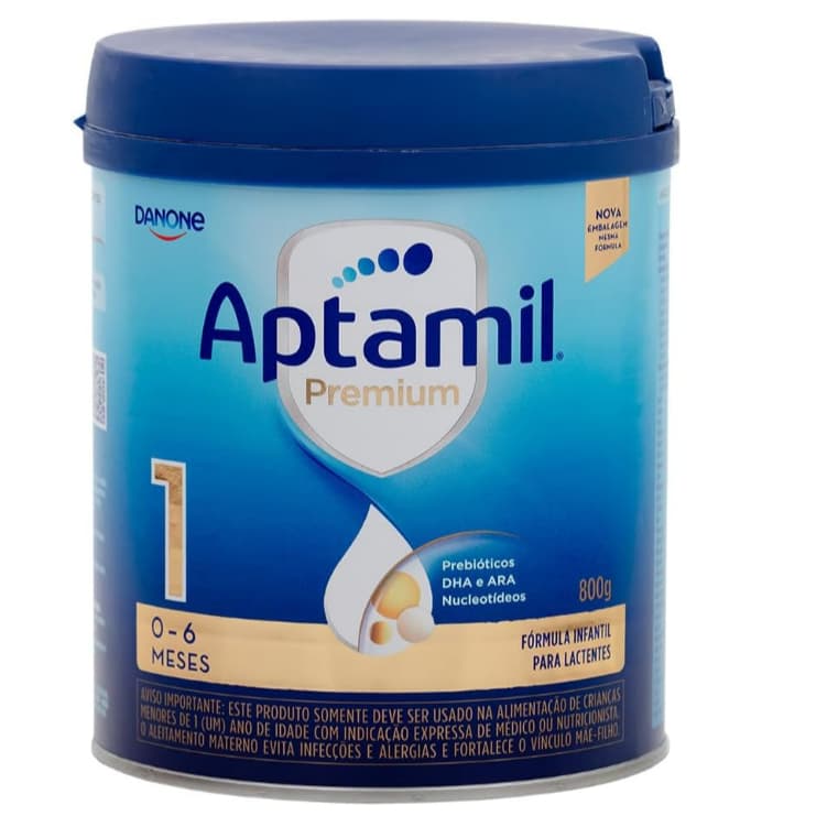 Danone Nutricia Aptamil Premium 1 0-6 meses - Fórmula para Bebês e Fórmula Infantil, 800g