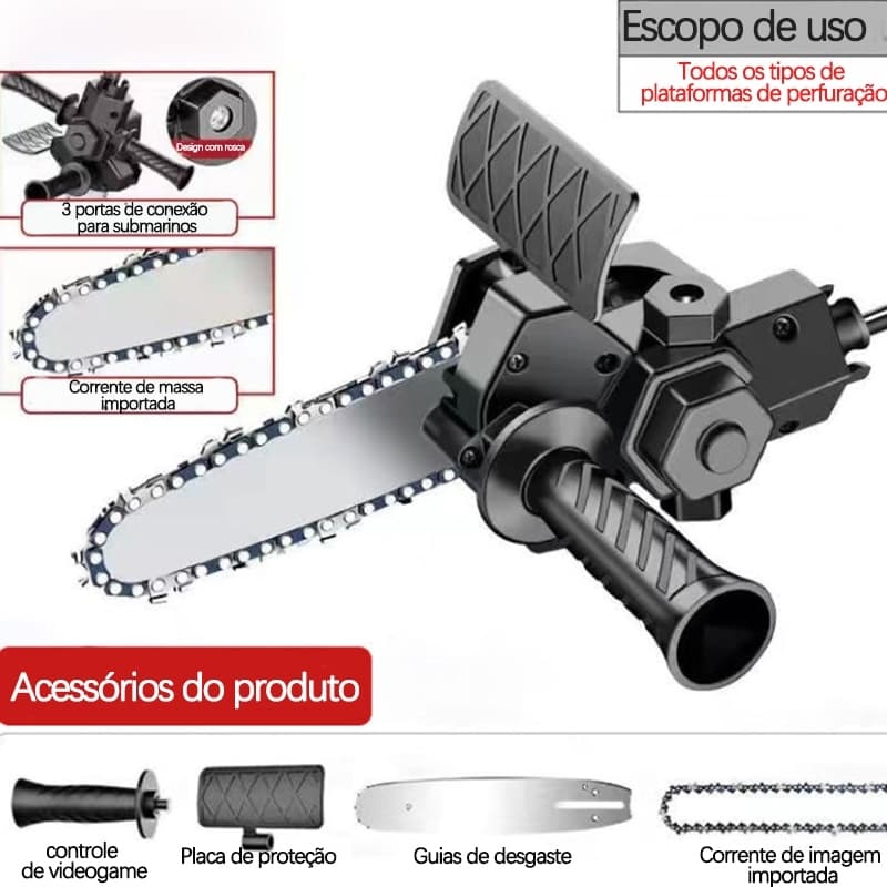 Serra elétrica portátil sem fio de 4 polegadas Mini motosserra recarregável para poda de madeira