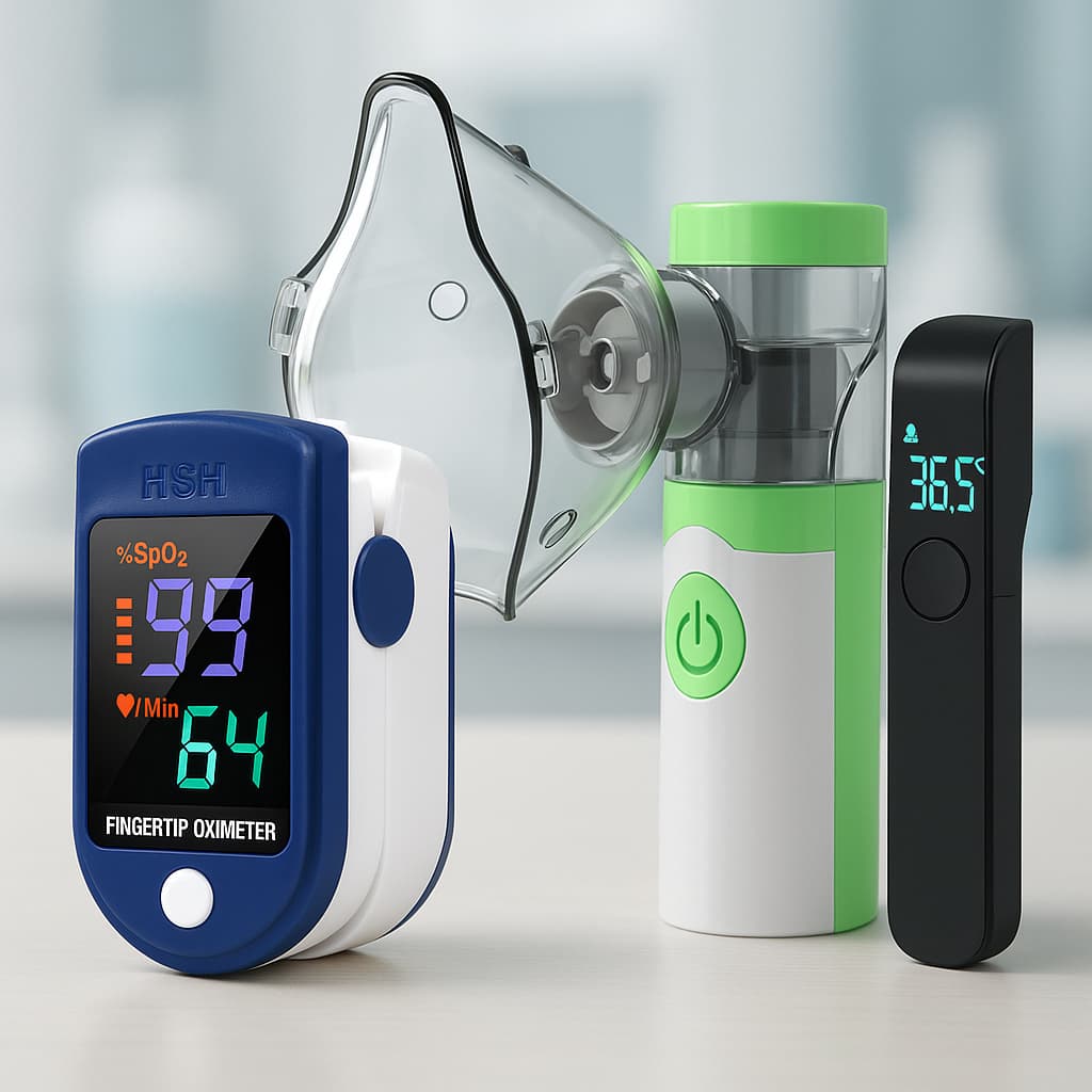 Oxímetro de pulso para dedo Saturação Envio Imediato Nebulizador ou Termômetro