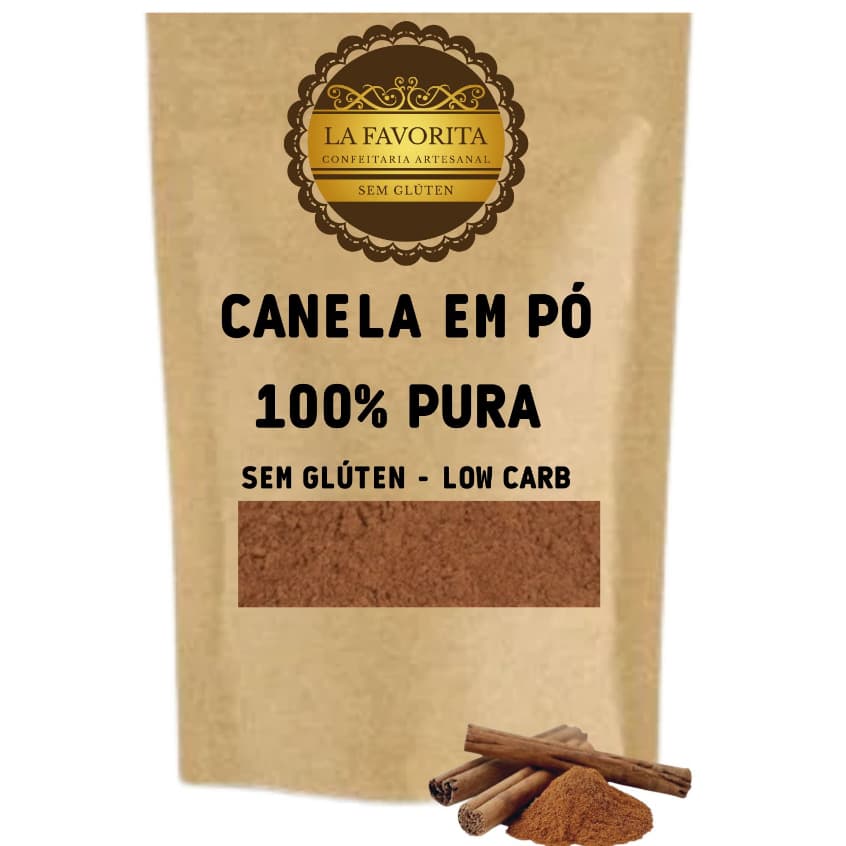 Canela em Pó - 100g ou 250g ou 500g - 100% pura - Sem Glúten