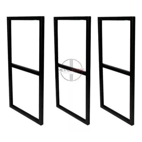 Kit 3 Suportes Metalon Preto Brilhante Para Prateleiras Fixação Parede Qualquer Ambiente