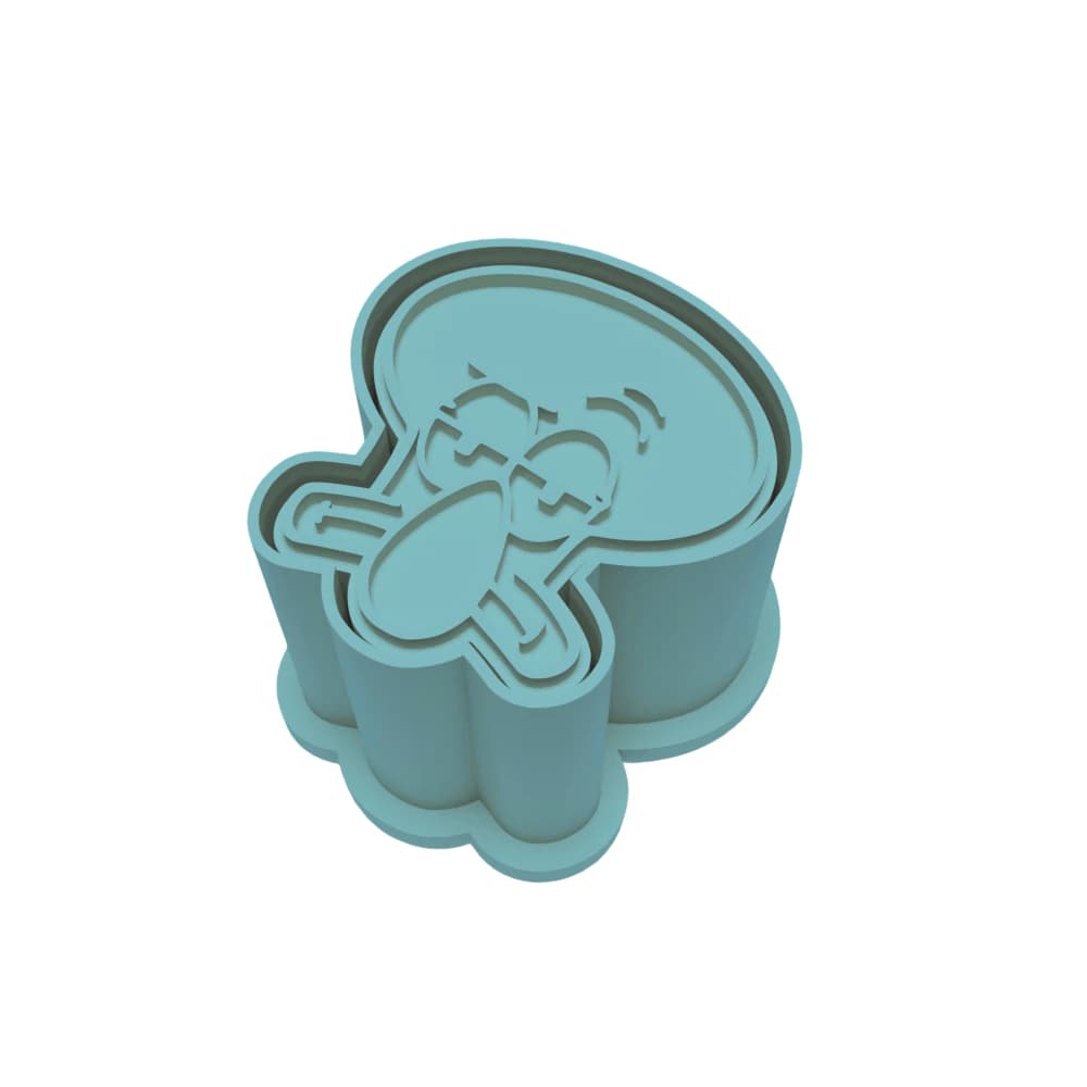 Ejetor Modelador Doces BOB ESPONJA LULA MOLUSCO Brigadeiros Docinhos Massa Biscuit Biscoito Resistente Massinha Modelar