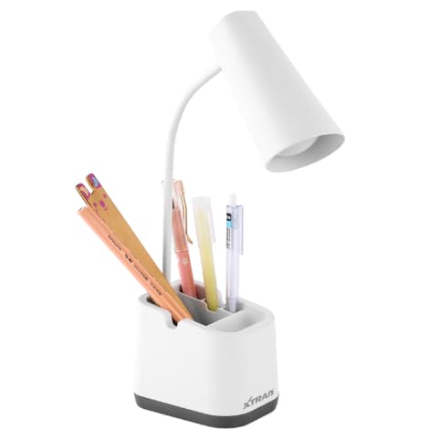 Luminária LED de Mesa Led Com Proteção Luminosa Recarregável  C/ Porta Objetos SH-077