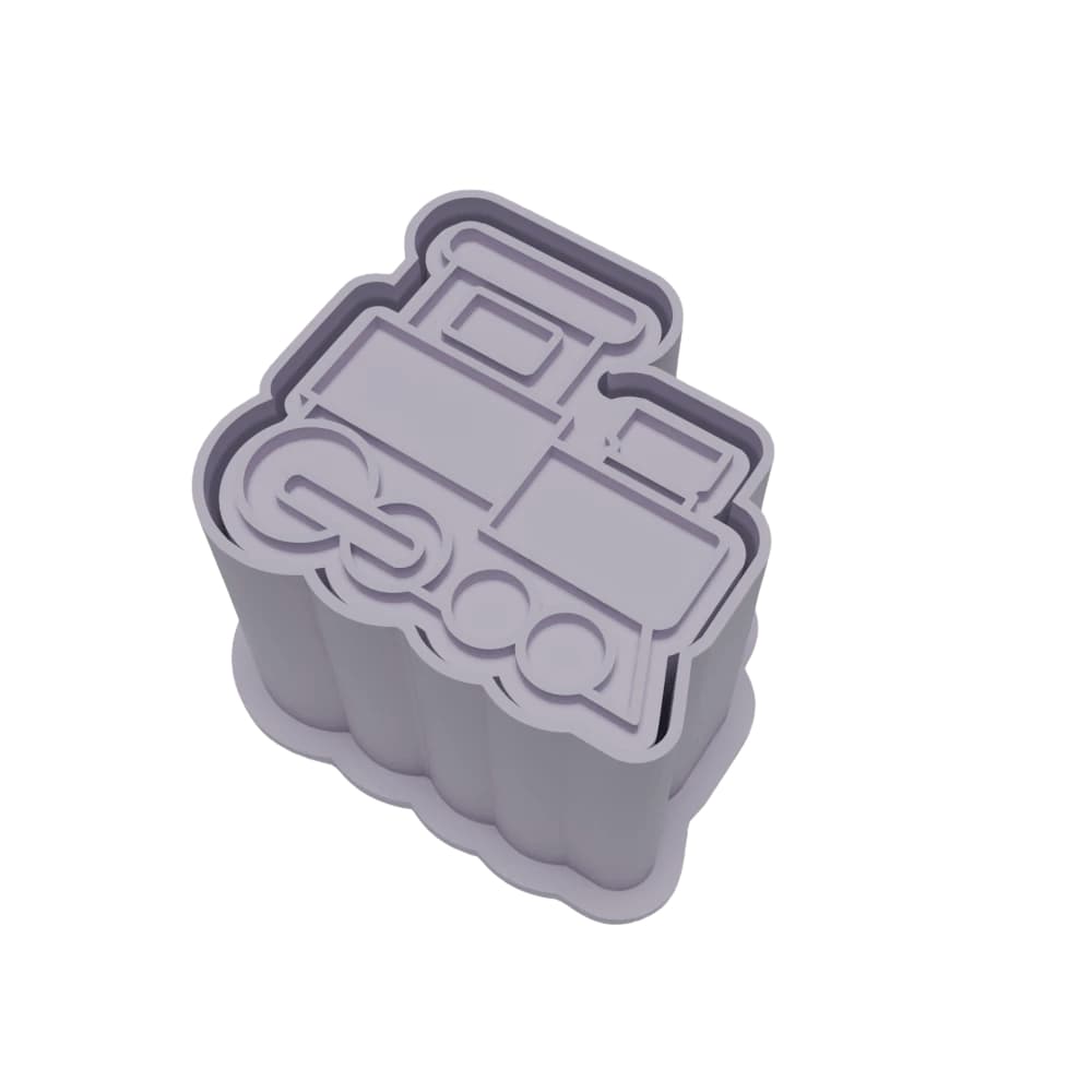 Ejetor Modelador Para Doces TREM TRENZINHO Brigadeiros Docinhos Massa Biscuit Biscoito Resistente Massinha Modelar Pasta