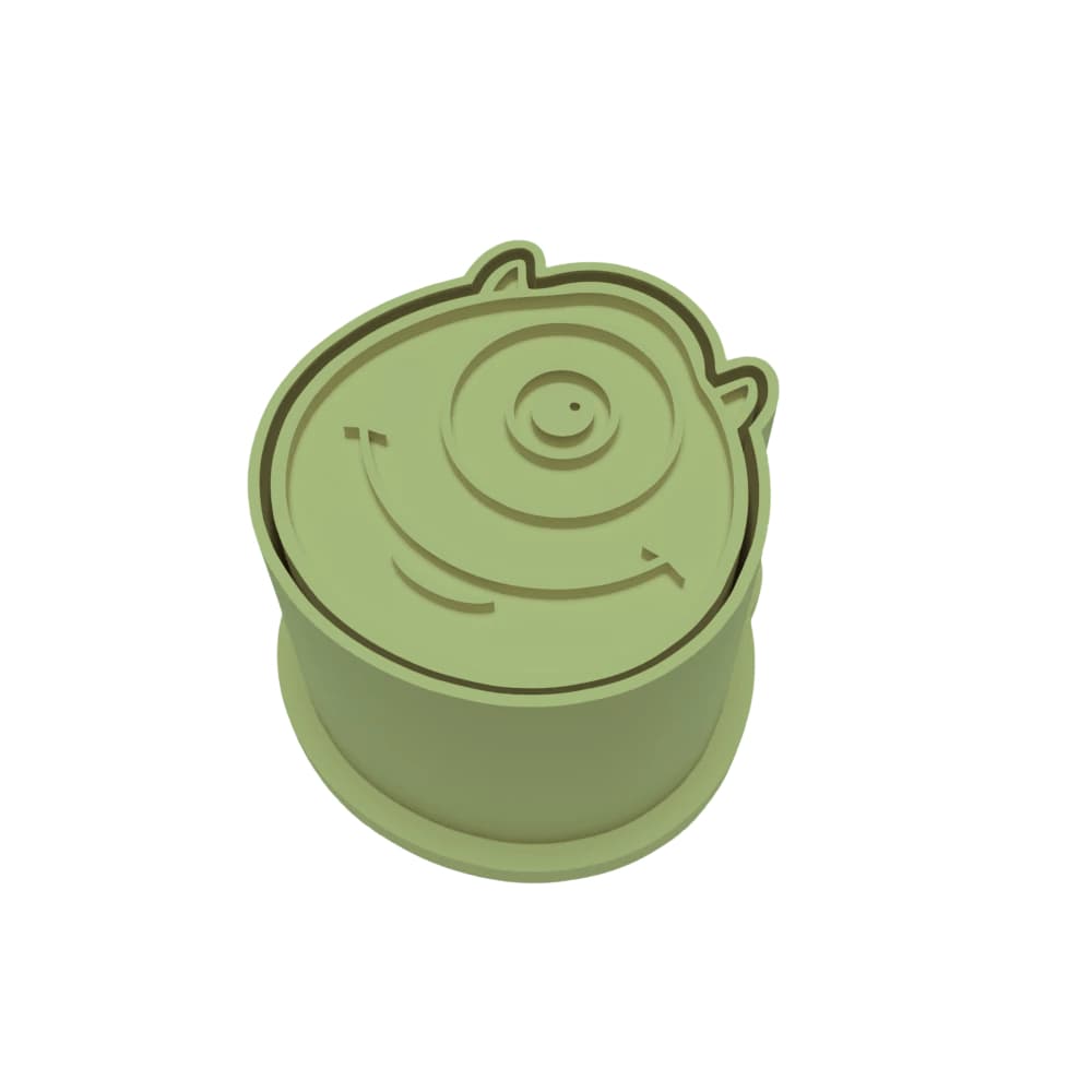 Ejetor Modelador Doces Mike Wazowski MONSTROS SA Brigadeiros Docinhos Massa Biscuit Biscoito Resistente Massinha Modelar