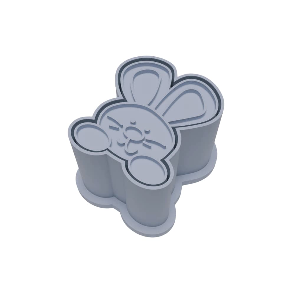 Ejetor Modelador Para Doces PASCOA COELHO 2 Brigadeiros Docinhos Massa Biscuit Biscoito Resistente Massinha Modelar Past
