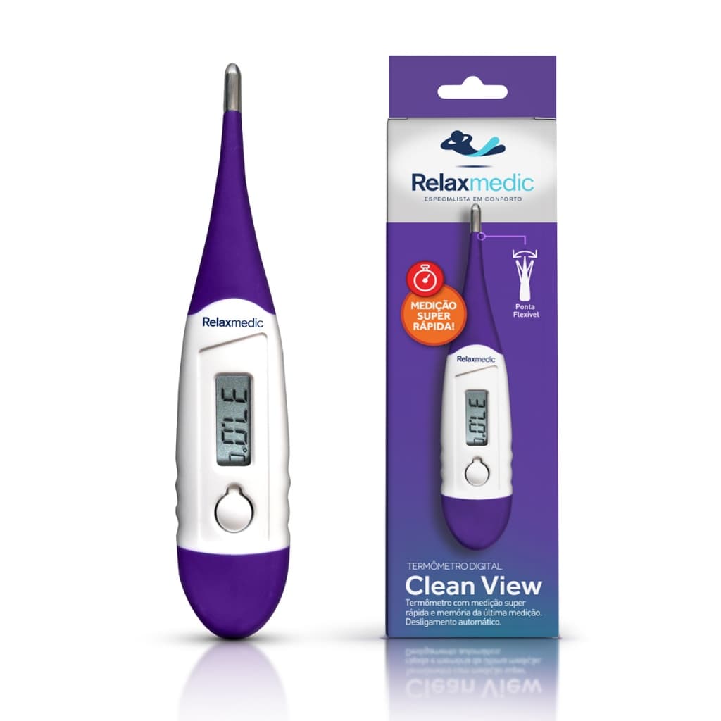 Termômetro Digital Clean View Relaxmedic