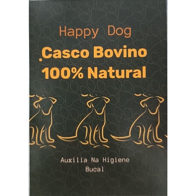 Kit 6 Casco Bovino 100% Natural Mordedor para cães